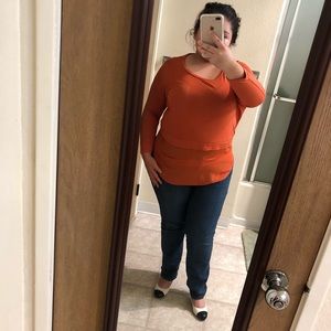 Orange Michael Kors blouse